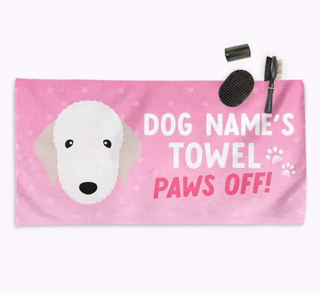 'Paws Off' Dog Towel for your {breedCommonName}